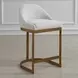 Belmont Soft Ivory Performance Fabric Upholstered Counter Height Stool