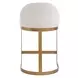 Belmont Soft Ivory Performance Fabric Upholstered Counter Height Stool