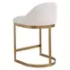 Belmont Soft Ivory Performance Fabric Upholstered Counter Height Stool