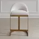 Belmont Soft Ivory Performance Fabric Upholstered Counter Height Stool