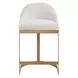 Belmont Soft Ivory Performance Fabric Upholstered Counter Height Stool