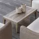Arlington Cerused Wheat Outdoor Rectangular Coffee Table