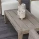 Arlington Cerused Wheat Outdoor Rectangular Coffee Table