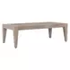 Arlington Cerused Wheat Outdoor Rectangular Coffee Table