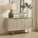 Fairmont Brown and Gold 3 Door Accent Cabinet
