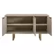 Fairmont Brown and Gold 3 Door Accent Cabinet