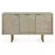 Fairmont Brown and Gold 3 Door Accent Cabinet