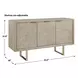 Fairmont Brown and Gold 3 Door Accent Cabinet
