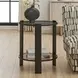 Prescott Bronze Round Glass Top Side Table