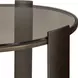 Prescott Bronze Round Glass Top Side Table