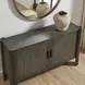 Alden Dark Gray 2 Door Accent Cabinet