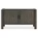 Alden Dark Gray 2 Door Accent Cabinet