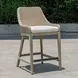 Carlisle Oyster White Upholstered Outdoor Counter Height Stool