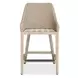 Carlisle Oyster White Upholstered Outdoor Counter Height Stool