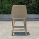 Carlisle Oyster White Upholstered Outdoor Counter Height Stool