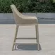 Carlisle Oyster White Upholstered Outdoor Counter Height Stool