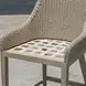 Carlisle Oyster White Upholstered Outdoor Counter Height Stool