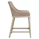Carlisle Oyster White Upholstered Outdoor Counter Height Stool