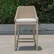 Carlisle Oyster White Upholstered Outdoor Counter Height Stool