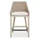 Carlisle Oyster White Upholstered Outdoor Counter Height Stool