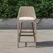 Carlisle Oyster White Upholstered Outdoor Bar Stool