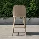 Carlisle Oyster White Upholstered Outdoor Bar Stool