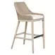 Carlisle Oyster White Upholstered Outdoor Bar Stool