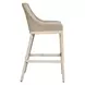 Carlisle Oyster White Upholstered Outdoor Bar Stool
