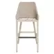Carlisle Oyster White Upholstered Outdoor Bar Stool