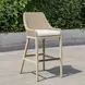 Carlisle Oyster White Upholstered Outdoor Bar Stool