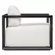 Carlisle Oyster White and Java Black Outdoor Living Room Set
