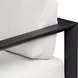 Carlisle Oyster White and Java Black Upholstered Outdoor Lounge Chair