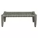Grafton Oyster White Upholstered Outdoor Rectangular Ottoman