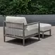Grafton Oyster White Upholstered Outdoor Rectangular Ottoman