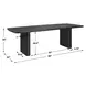 Hamilton Black 96" Rectangular Dining Table