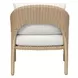 Prescott Oyster White Upholstered Outdoor Lounge Chair