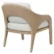 Prescott Oyster White Upholstered Outdoor Lounge Chair