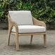 Prescott Oyster White Upholstered Outdoor Lounge Chair