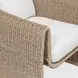Belmont Oyster White and Golden Flax Upholstered Outdoor Lounge Chair