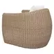 Belmont Oyster White and Golden Flax Upholstered Outdoor Lounge Chair