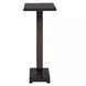 Langston Solid Black and Dark Bronze Rectangular Marble Top Accent Table