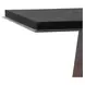 Langston Solid Black and Dark Bronze Rectangular Marble Top Accent Table
