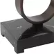 Langston Solid Black and Dark Bronze Rectangular Marble Top Accent Table