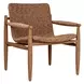 Prescott Golden Flax and Weathered Driftwood Outdoor Lounge Chair