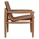 Prescott Golden Flax and Weathered Driftwood Outdoor Lounge Chair