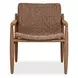 Prescott Golden Flax and Weathered Driftwood Outdoor Lounge Chair