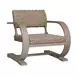 Belmont Oatmeal and Cerused Wheat Outdoor Lounge Chair