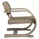 Belmont Oatmeal and Cerused Wheat Outdoor Lounge Chair