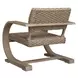 Belmont Oatmeal and Cerused Wheat Outdoor Lounge Chair