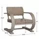 Belmont Oatmeal and Cerused Wheat Outdoor Lounge Chair